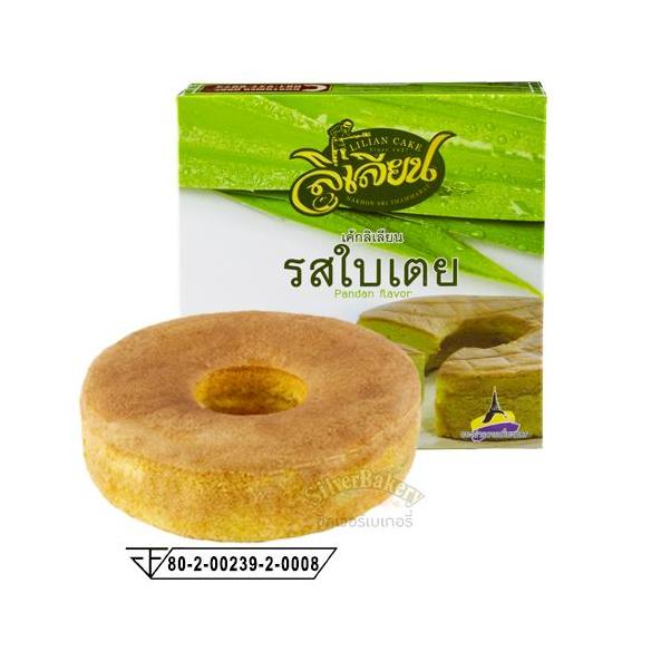 ขนม เค้ก คละรส เนย+ใบเตย+ส้ม ตราลิเลียน ขนาด 180 กรัม (แพ็ค 3 กล่อง)