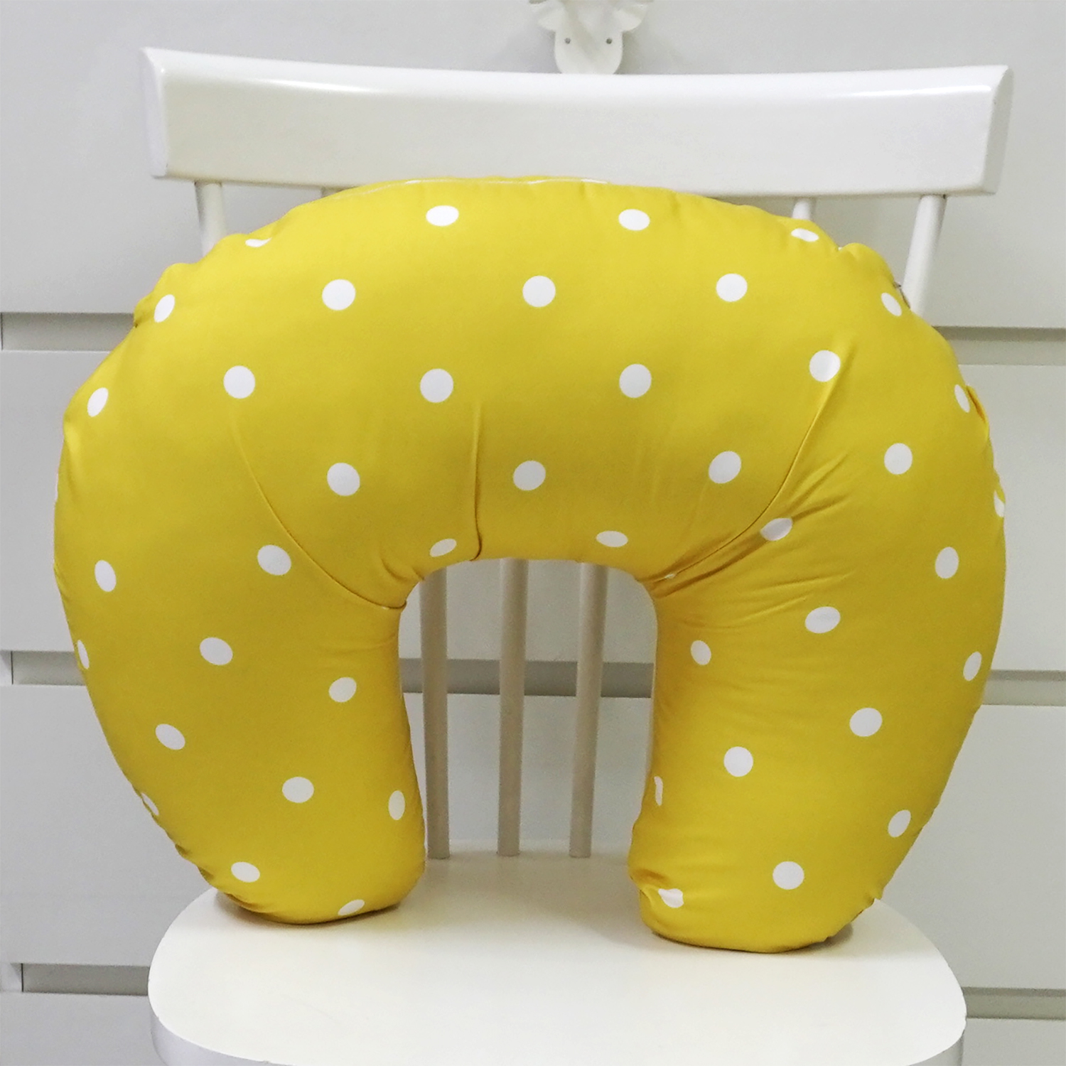 หมอนรองให้นม สั่งทำใส่ชื่อ ลาย Dragon - Yellow