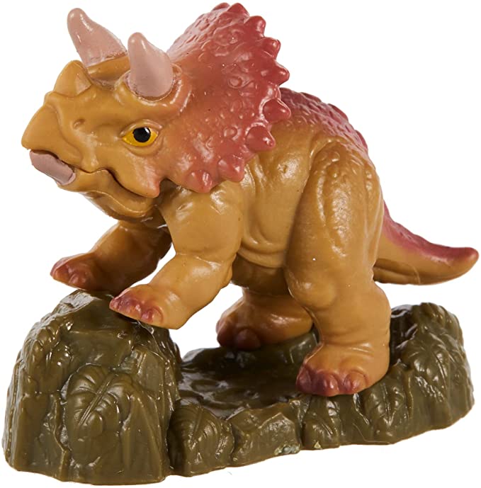 Mattel Jurassic World - Mini Figure 5cm Triceratops (GXB10) แมทเทล จูราสสิค เวิลด์ ของเล่นแอ็กชั่นฟิกเกอร์ไดโนเสาร์ ไทเซราทอปส์