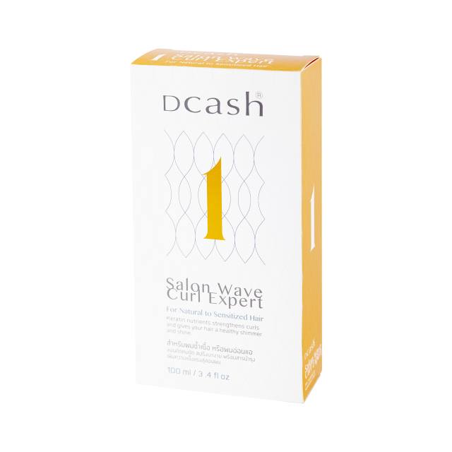 DCASH SALON WAVE CURL EXPERT FOR NATURAL TO SENSITIZED HAIR เบอร์1 (100ml) 200 กรัม