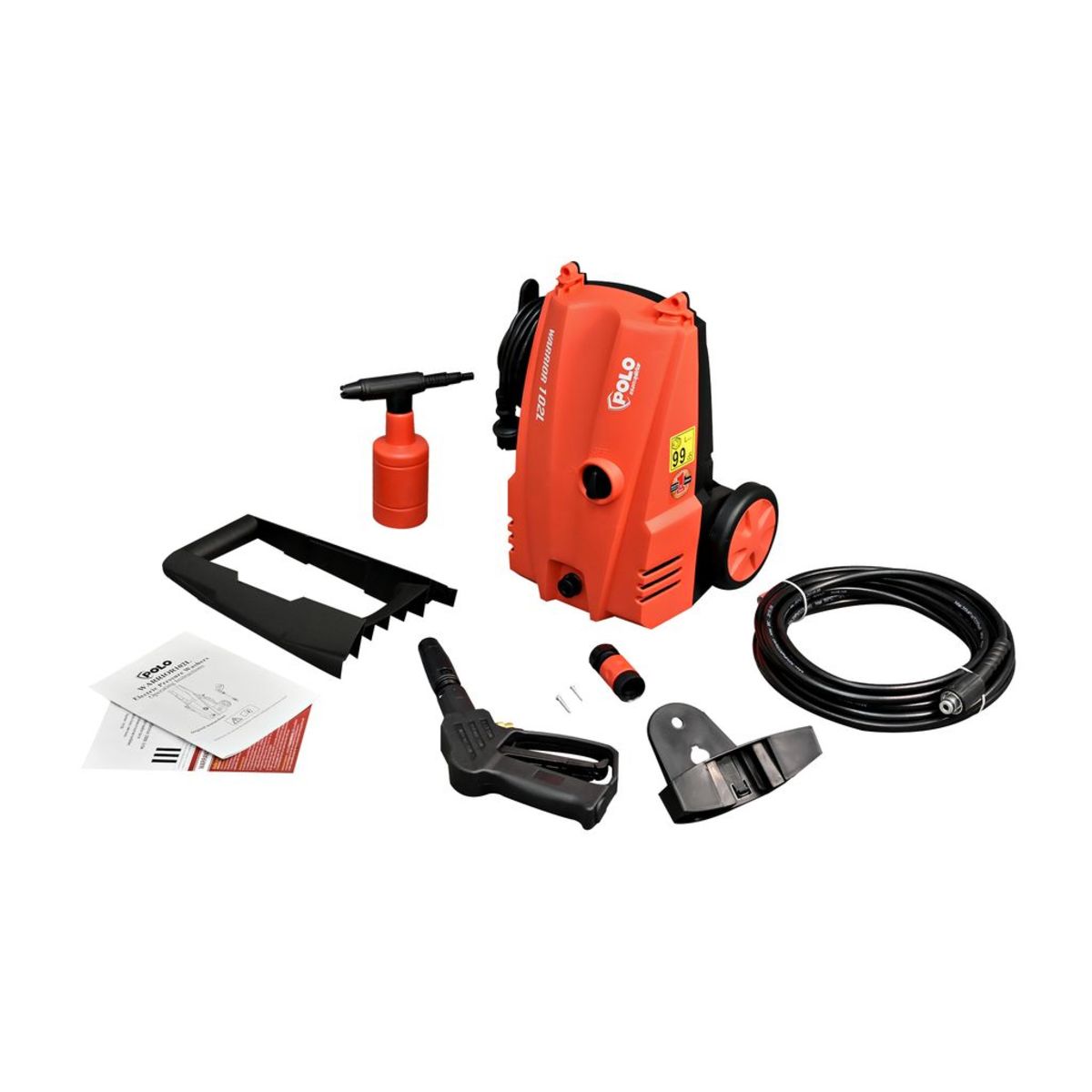 ปั๊มอัดฉีด / ปั๊มฉีดแรงดันสูง POLO รุ่น WARRIOR-102L [105บาร์] 220V 1400W 300ลิตร/ชั่วโมง