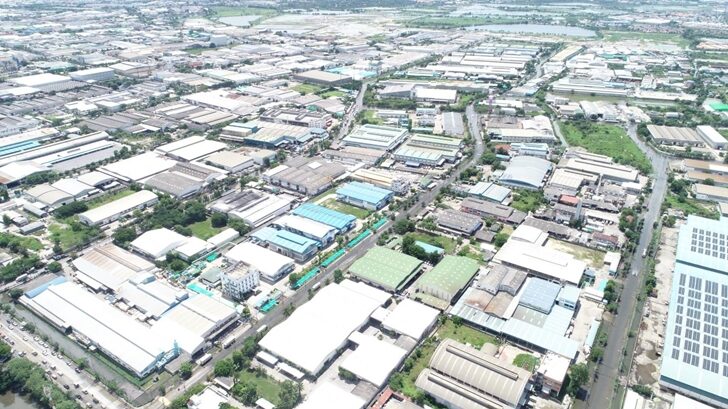 Land for sale size 2-1-31.6 rai (3,726.4 sq m), Bang Pu Industrial Estate, Phraek Sa Mai, Samut Prakan, Thailand.