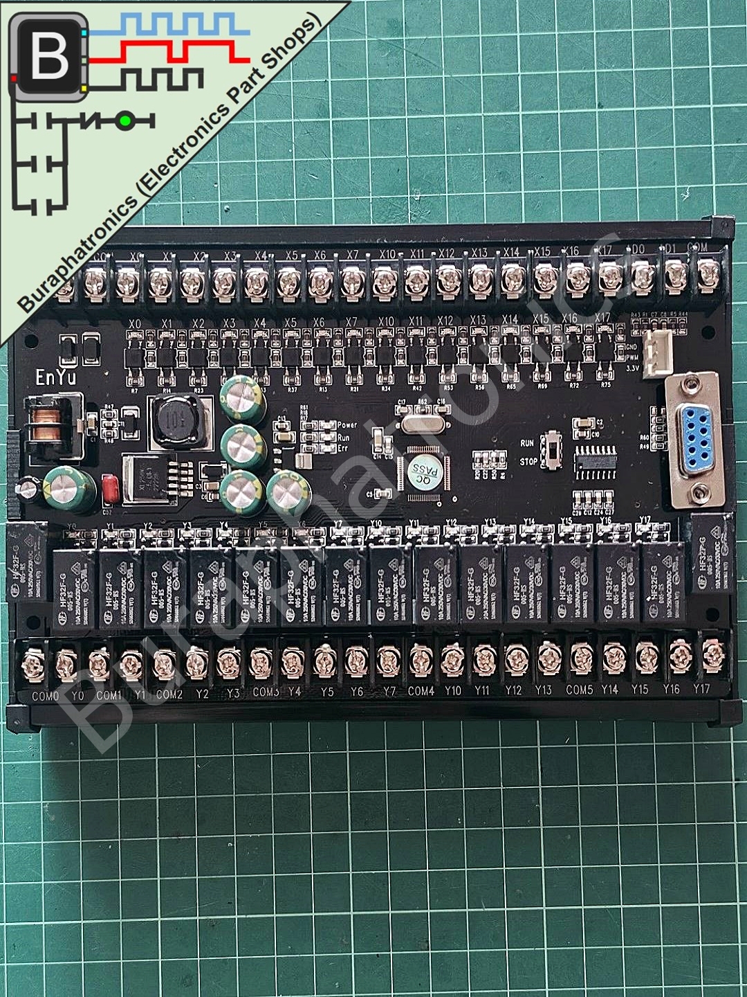PLC FX2N-32MR (บอร์ด PLC input 16 / output 16)