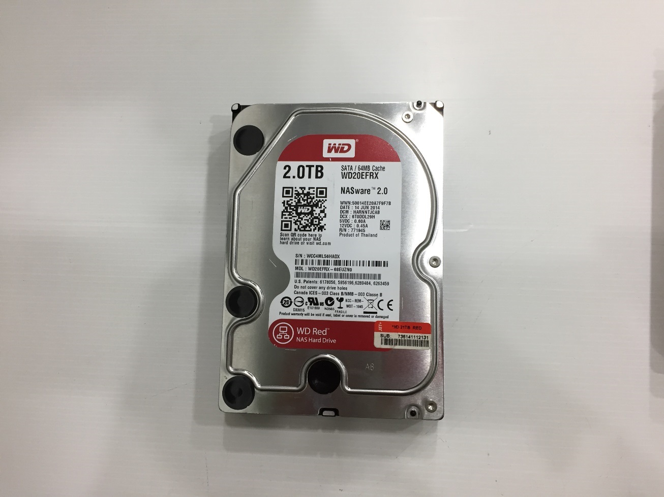 2TB. WD NAS RED