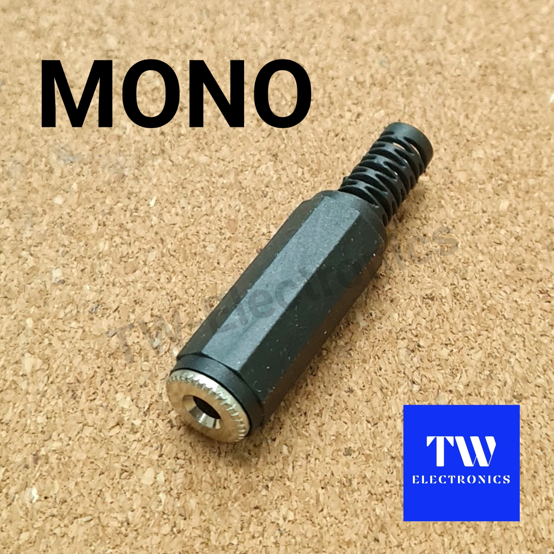 3.5mm Mono ตัวเมีย พลาสติก (สีดำ) / RMJ01B