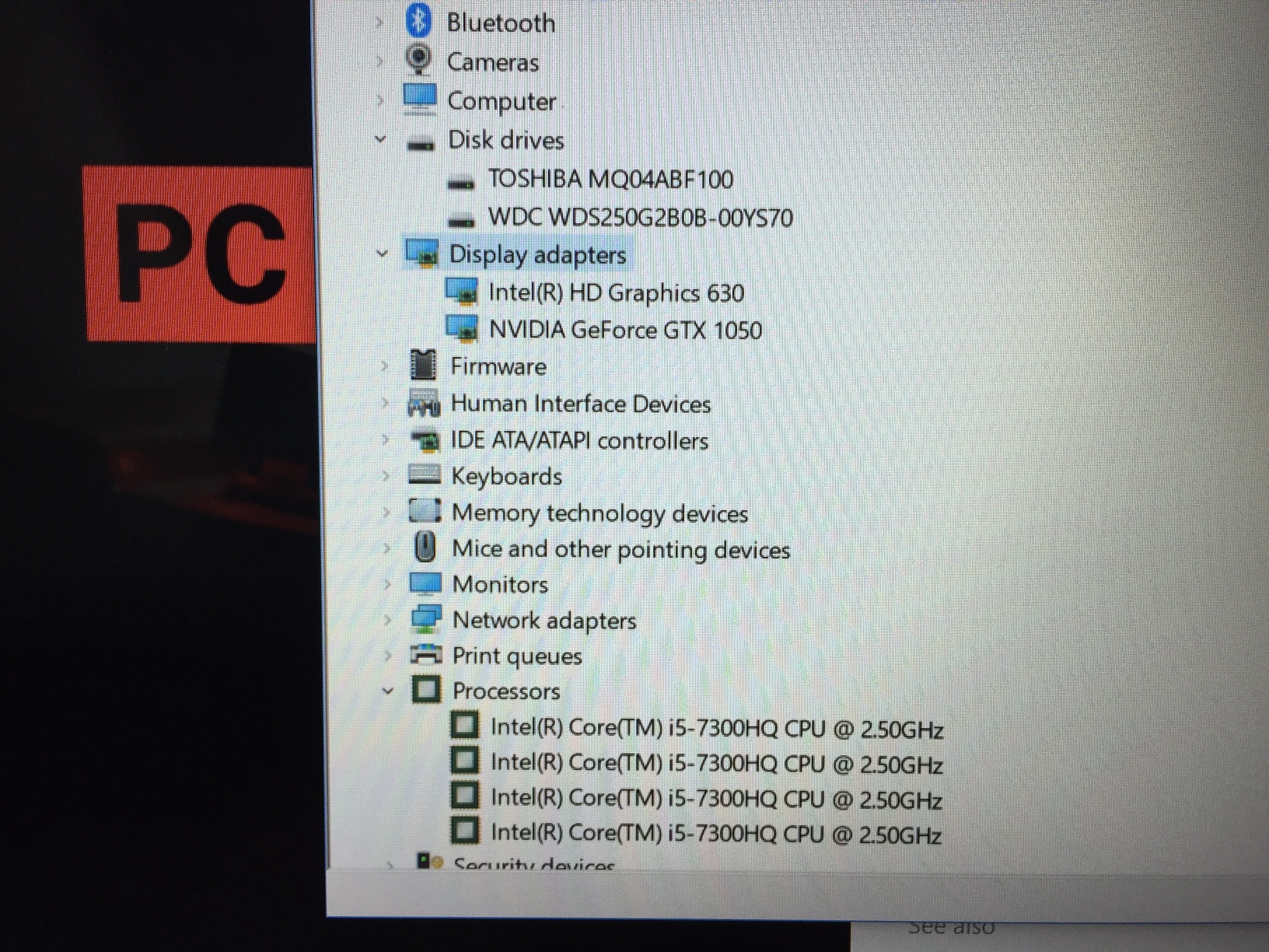 ACER Nitro 5 AN515-51 57CE SSD250