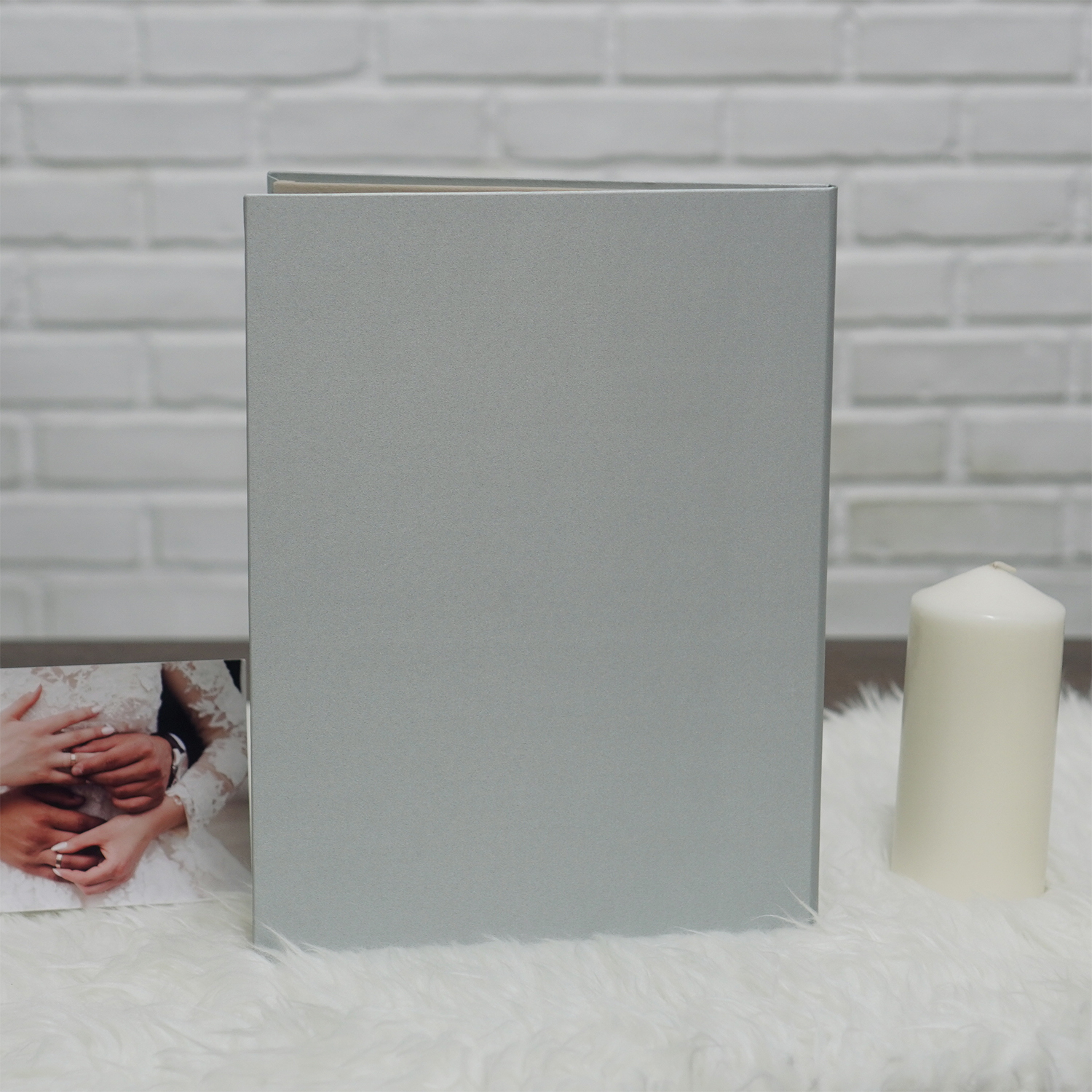 แฟ้มทะเบียนสมรส/สูติบัตร สั่งทำใส่ข้อความ ลาย Minimal - Mint