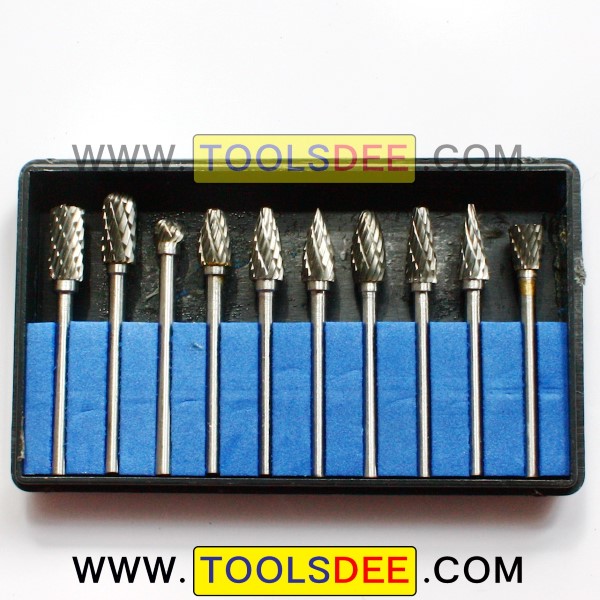 ดอกเจียรคาร์ไบด์ แกน 3 มิล หัวเจียร ขนาด 6 มิล Double Cut