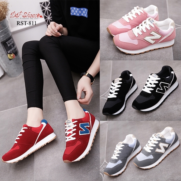 รองเท้าผ้าใบ Style New Balace (สีชมพู)