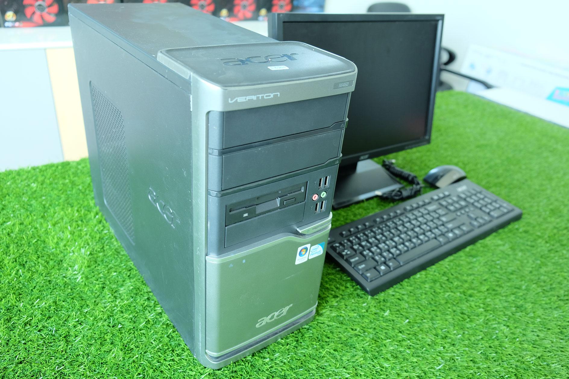 Acer Verton M460 set moniter E4400 Ram 2 GB HDD 160 GB เหมาะสำหรับคนหาคอมพิวเตอร์ ไว้ดูหนังฟังเพลง พร้อมจอให้ 17 นิ้ว งบน้อย