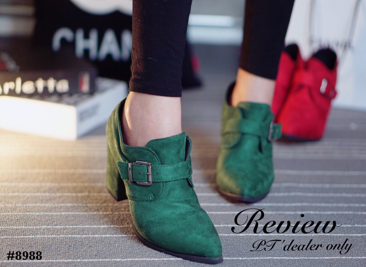 พร้อมส่ง : รองเท้ามินิบูท (สีเขียว)