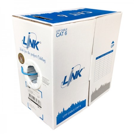 ขายถูก LINK US-9106A CAT6 UTP (250 MHz) w/Cross Filler, 24 AWG, CM Blue 305 M./Pull Bx.*ส่งฟรีเขต กทม.และปริมณฑล