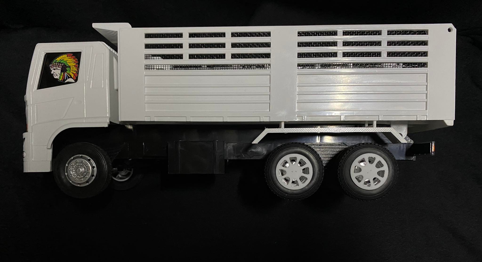 ฝาครอบล้อพลาสติกหม่ำโมเดล 1/24 ฝาแต่งโมเดลล้อรถบรรทุกของเล่น ได้ 4 วง truck model Acceessory