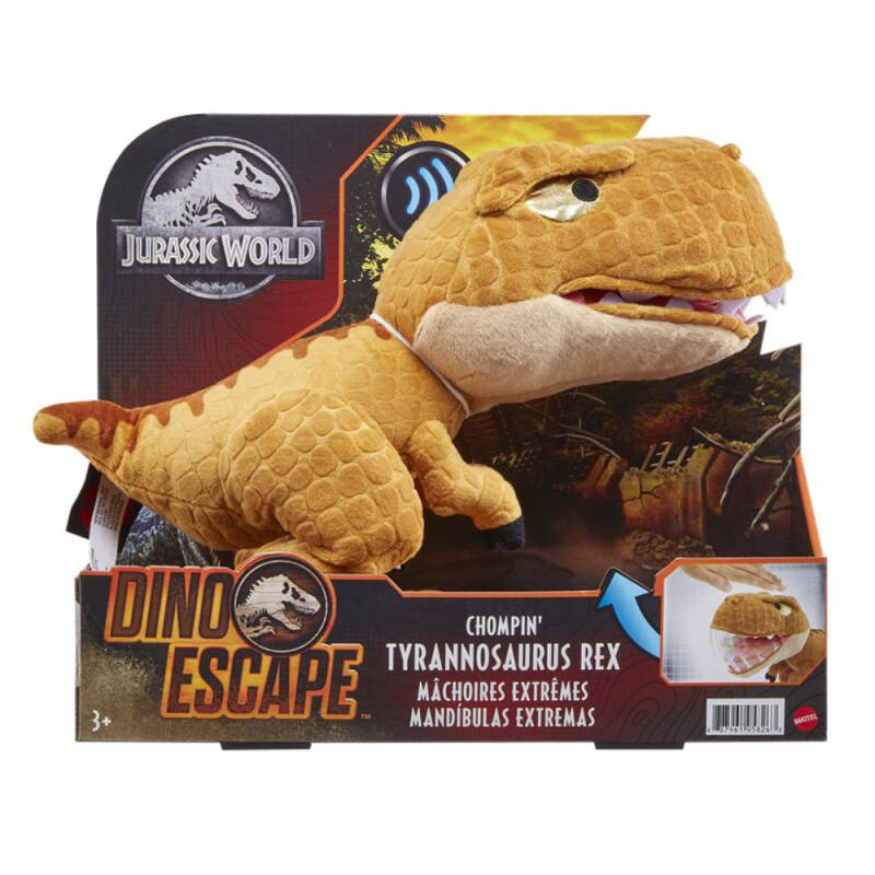 Mattel Jurassic World Tyrannosaurus Rex Plush with Chomp Feature (GXJ76) แมทเทล จูราสสิค เวิลด์ ตุ๊กตาไดโนเสาร์ ไทแรนโนซอรัส เร็กซ์ (ที. เร็กซ์) แบบมีเสียง