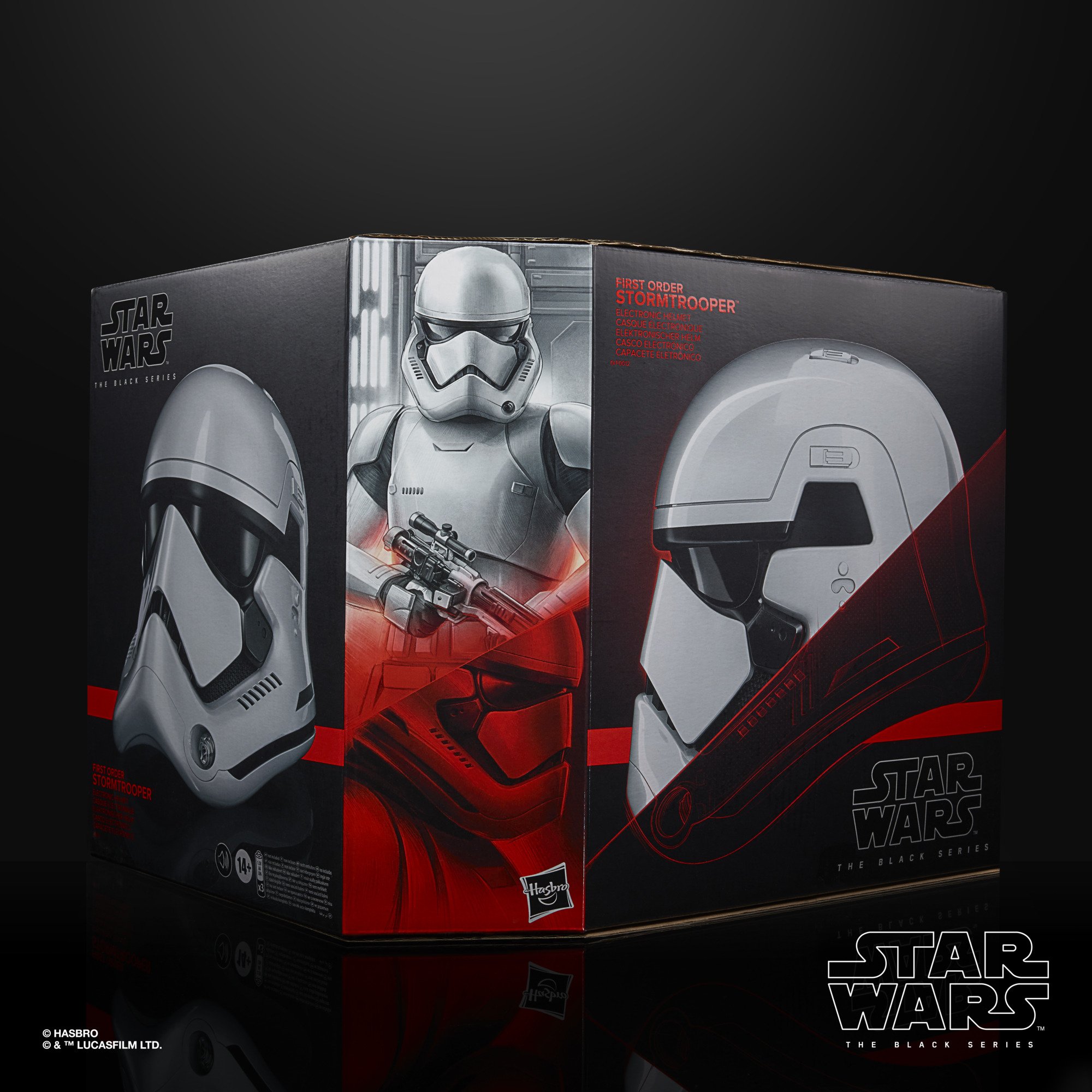 Hasbro Star Wars The Black Series First Order Stormtrooper Electronic Helmet ฮาสโบร สตาร์ วอร์ส เดอะ แบล็ค ซีรี่ย์ส หน้ากาก เฟิร์ส ออเดอร์ สตอร์มทรูปเปอร์ เปลี่ยนเสียงได้ ลิขสิทธิ์แท้