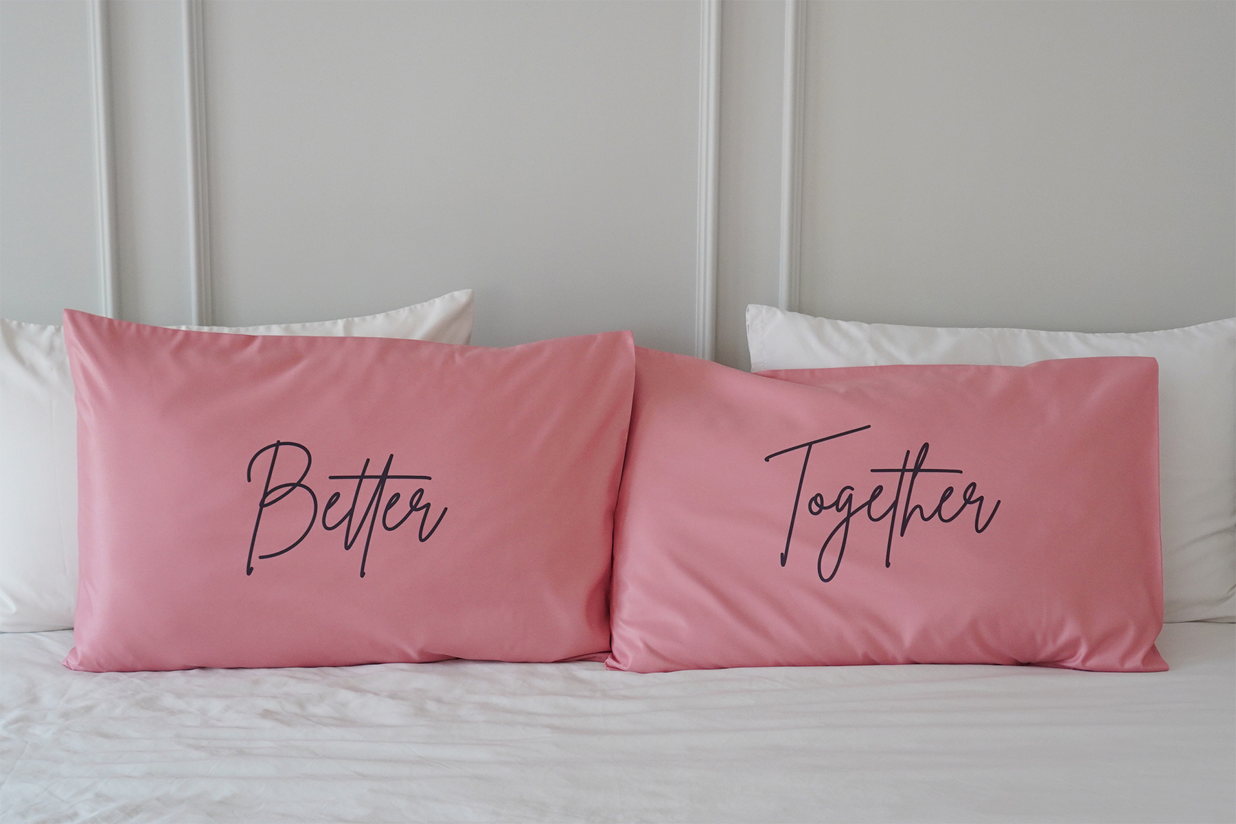 ปลอกหมอนคู่ Better Together - Pink