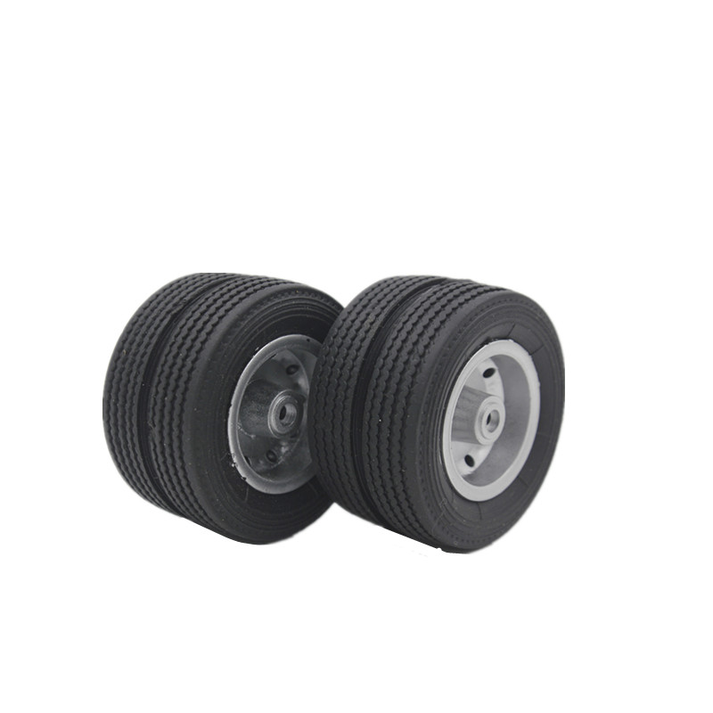 ล้อหลังยางกลวง 1 ชุด ได้ตามภาพ แกน 8.8 ซม.x 3 มม.