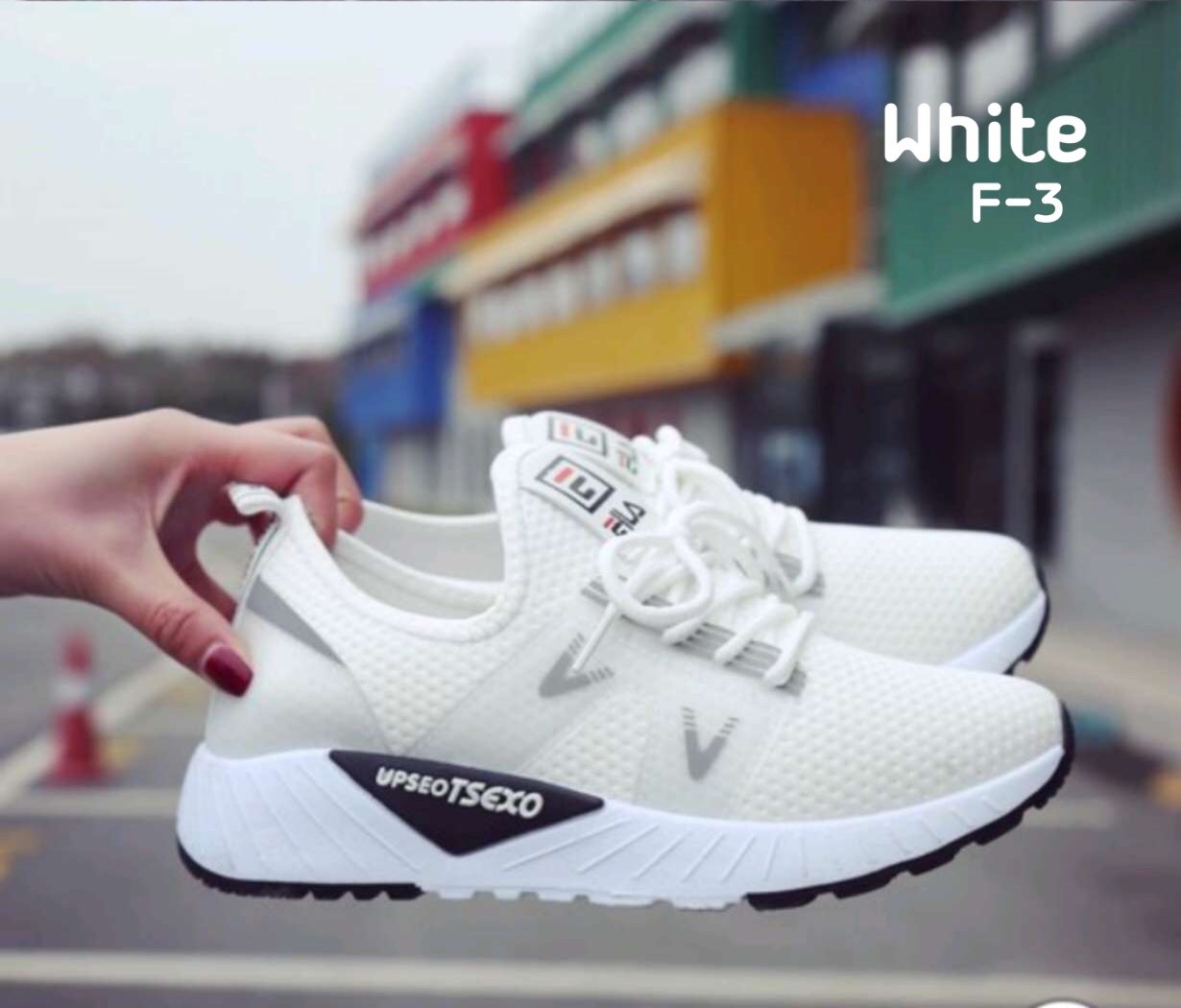 รองเท้าผ้าใบแฟชั่นทรง Sport Style Fila (สีดำ)