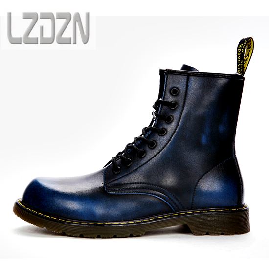 01051 รองเท้าบูท LZDZN Boots Leather Shoes high สไตล์วินเทจ [ชาย/หญิง] Size 35-44