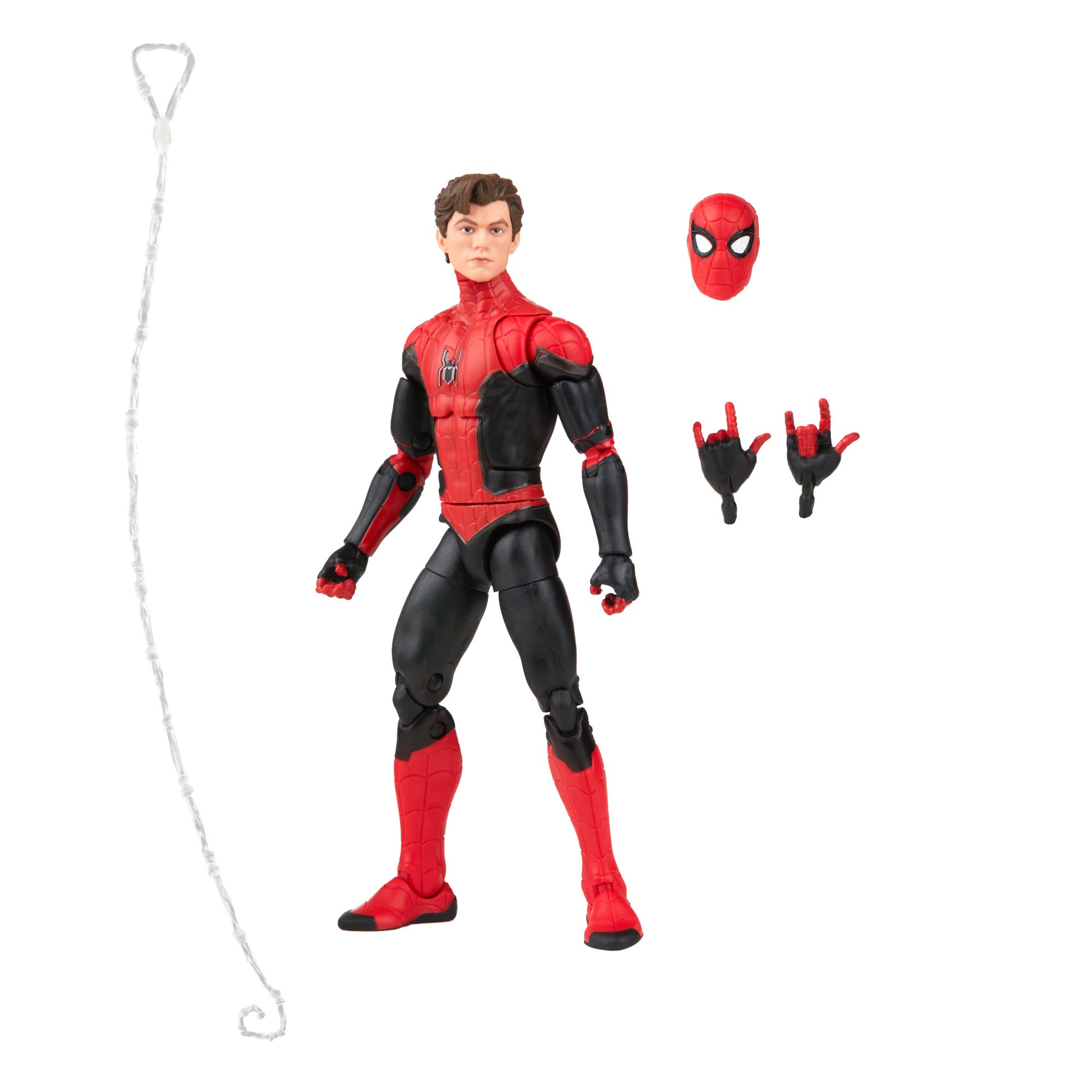 Hasbro Marvel Legends Series Upgraded suit Spider-Man (No Way Home) 6-inch Figure (Walmart Exclusive) ฮาสโบร มาร์เวล เลเจนด์ ซีรี่ย์ส หุ่นโมเดลฟิกเกอร์ อัพเกรด สูท สไปเดอร์-แมน (โน เวย์ โฮม) ขนาด 6 นิ้ว ลิขสิทธิ์แท้