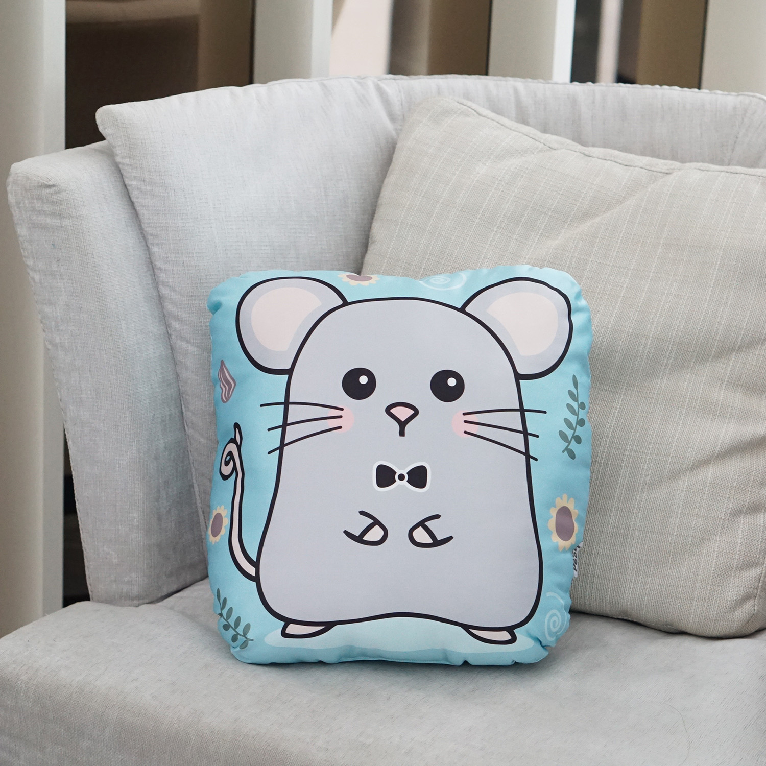 หมอนของขวัญพร้อมส่ง Daddy Mouse - Blue
