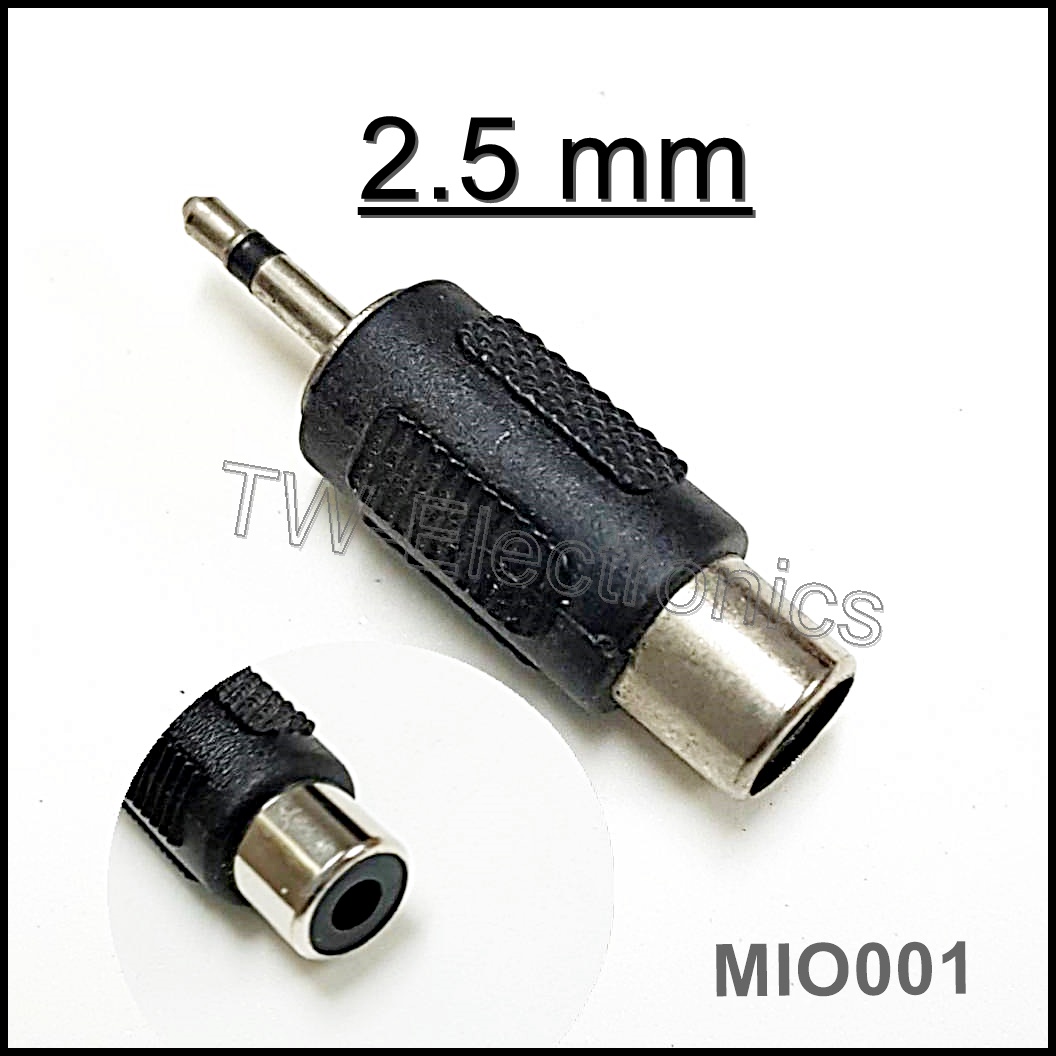 2.5mm Mini Mono ตัวผู้ / RCA ตัวเมีย (MIO001)