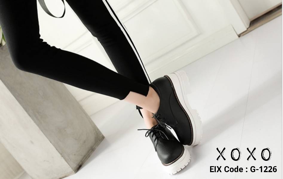 รองเท้าผ้าใบพียูสไตล์มัฟฟิน (สีน้ำตาล)