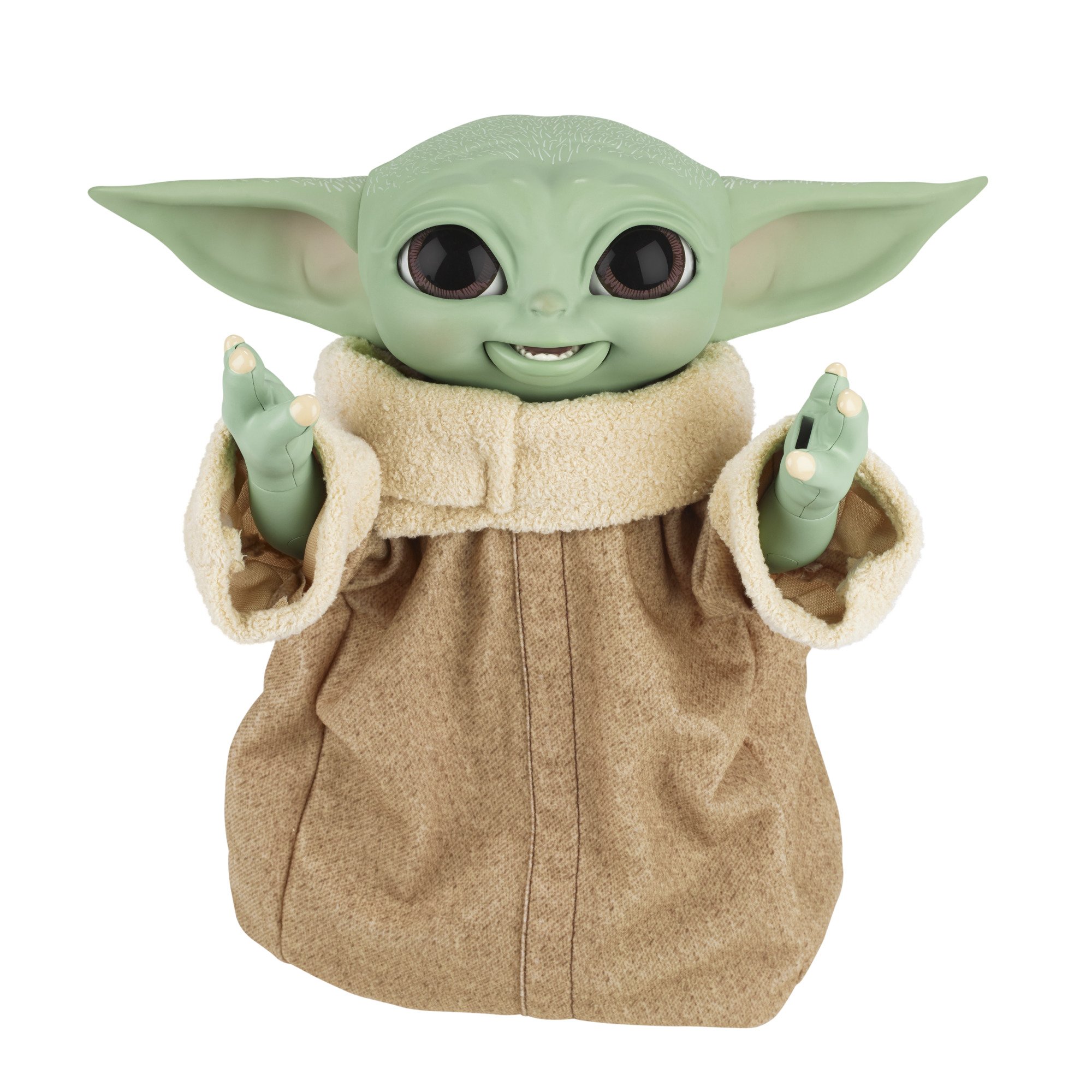 Hasbro Star Wars The Mandalorian Galactic Snackin’ Grogu Baby Yoda The Child Animatronic Edition Toy Figure ฮาสโบร สตาร์ วอร์ส แมนดาโรเลี่ยน หุ่นโมเดลฟิกเกอร์ เบบี้ โยดา แกแลคติค สแน็คกิ้ง โกรกู ขนาด 9 นิ้ว มีเสียงและท่าทาง 40 แบบ ขยับได้ ป้อนอาหารได้