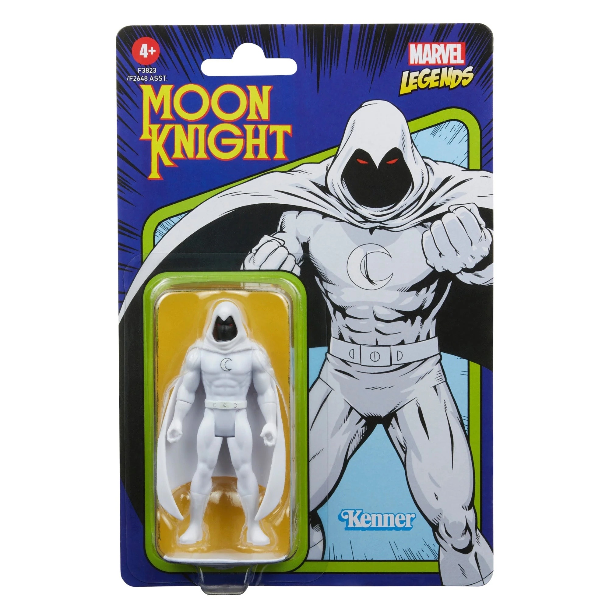 Hasbro Marvel Legends Series Moon Knight 3.75-inch Retro 375 Collection Action Figure ฮาสโบร มาร์เวล เลเจนด์ หุ่นโมเดลฟิกเกอร์ มูนไนท์ ขนาด 3.75 นิ้ว ลิขสิทธิ์แท้
