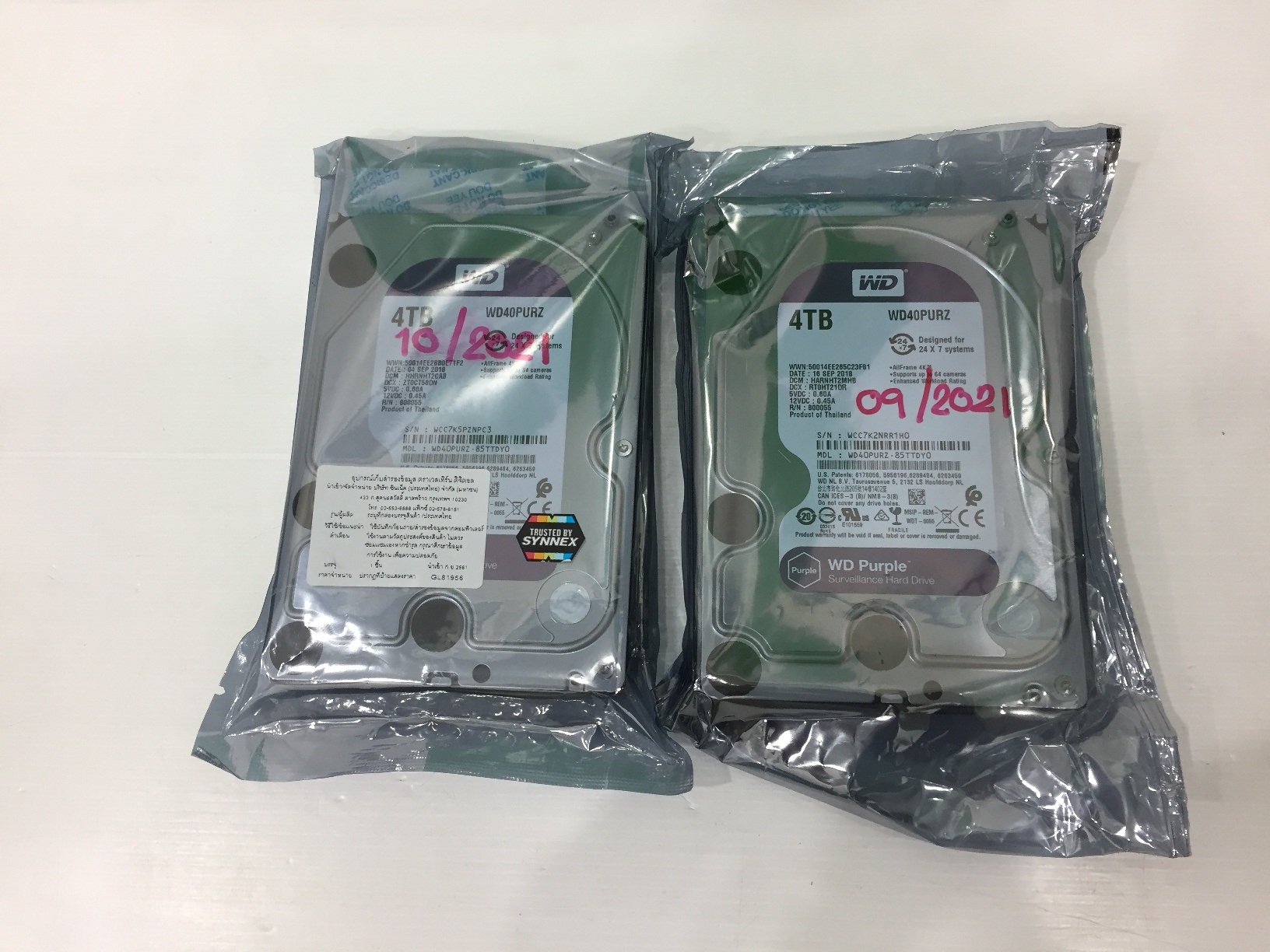 4TB. WD Purple WD40PURZ ของใหม่ยังไม่แกะห่อ
