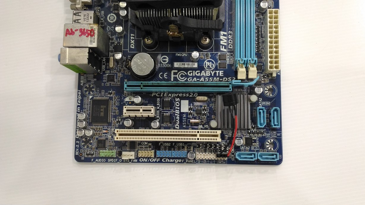 GA-A55M-DS2 + AMD A6-3650 + พัดลมแท้ + ฝาหลัง