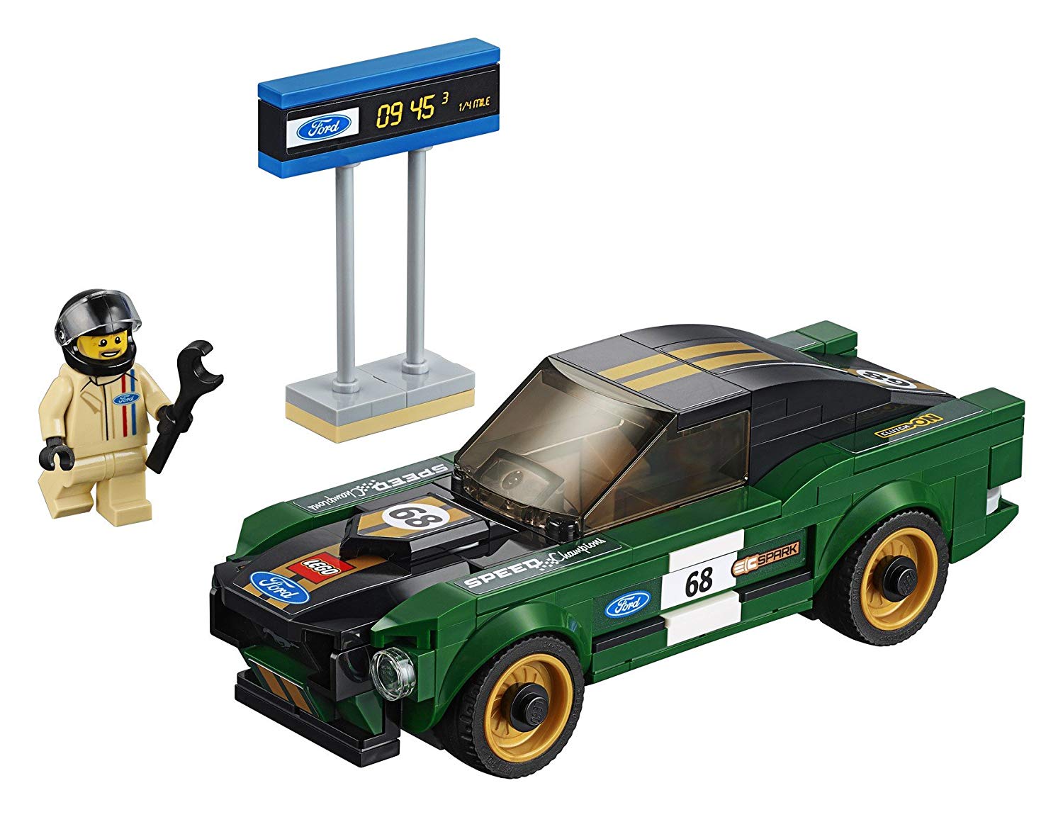 ตัวต่อเสริมทักษะ LEGO ชุด SPEED CHAMPIONS - 1968 Ford Mustang Fastback รุ่น 75884