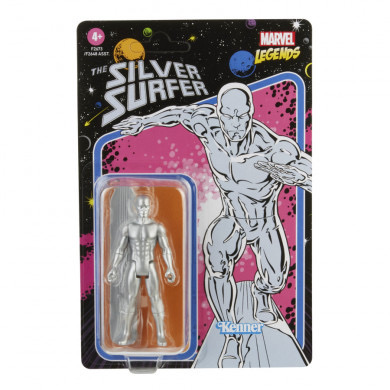 Hasbro Marvel Legends Series Silver Surfer 3.75-Inch Retro 375 Collection Action Figure ฮาสโบร มาร์เวล เลเจนด์ หุ่นโมเดลฟิกเกอร์ ซิลเวอร์ เซิร์ฟเฟอร์ ขนาด 3.75 นิ้ว ลิขสิทธิ์แท้