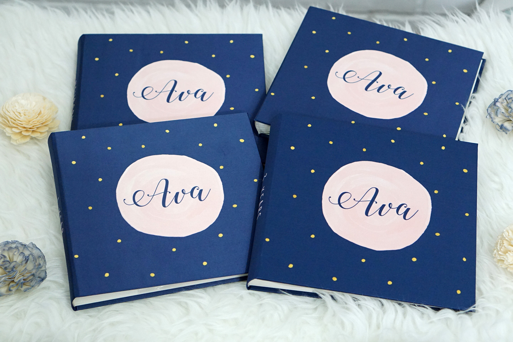 อัลบั้มสั่งทำใส่ชื่อ ลาย Water colour - dot