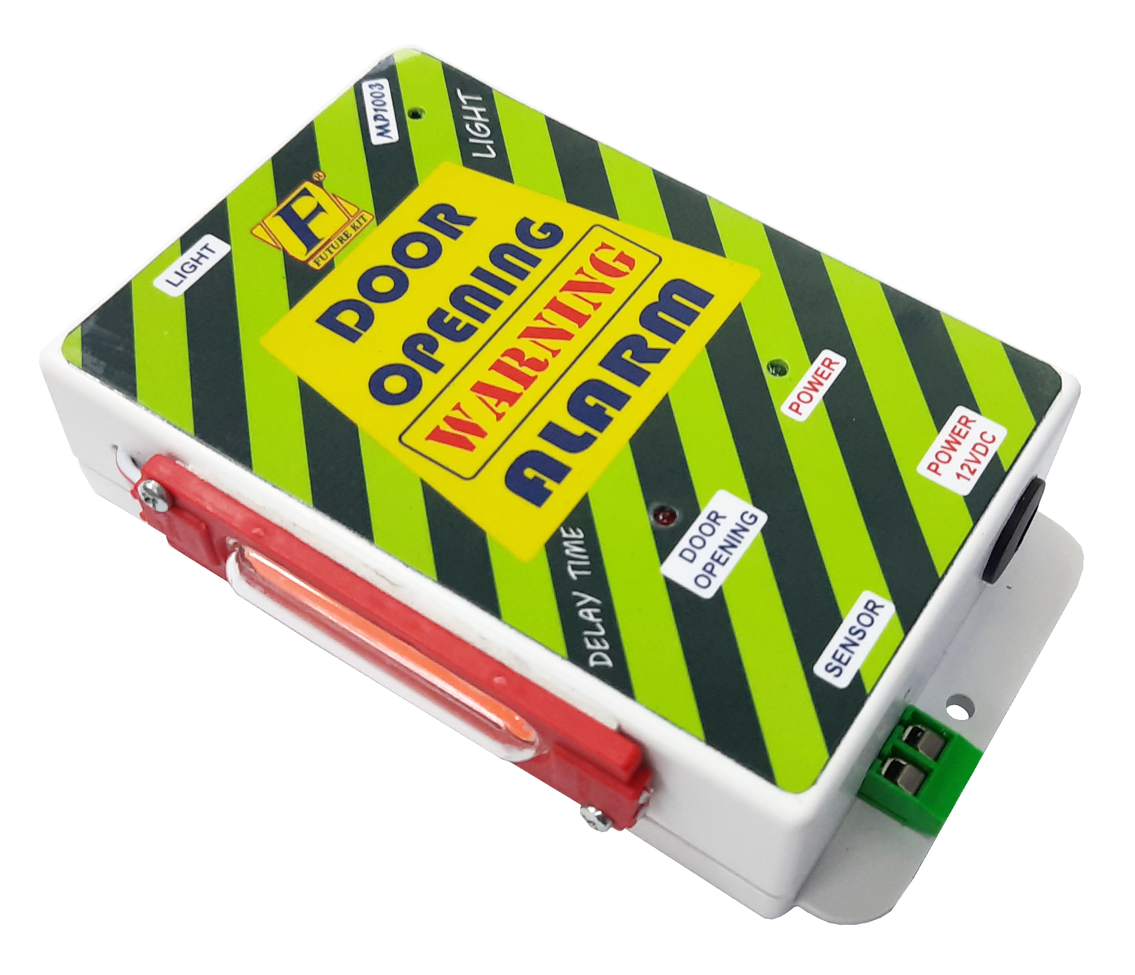 DIY PROJECT MP1003 เตือนเปิดประตูค้างหน่วงเวลาพร้อมไฟกระพริบ