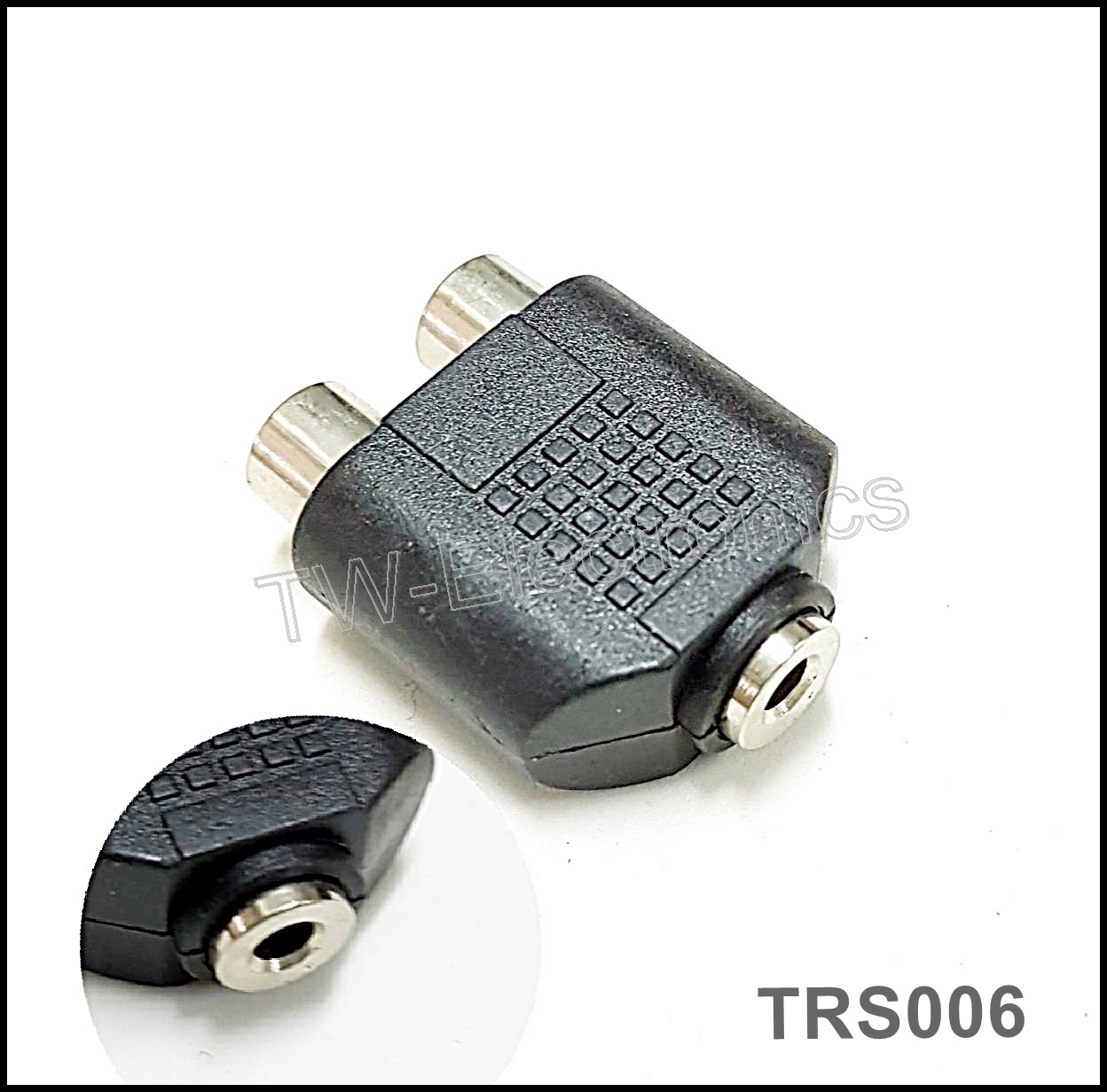 3.5mm Stereo ตัวเมีย / RCA ตัวเมีย x2 (TRS006)