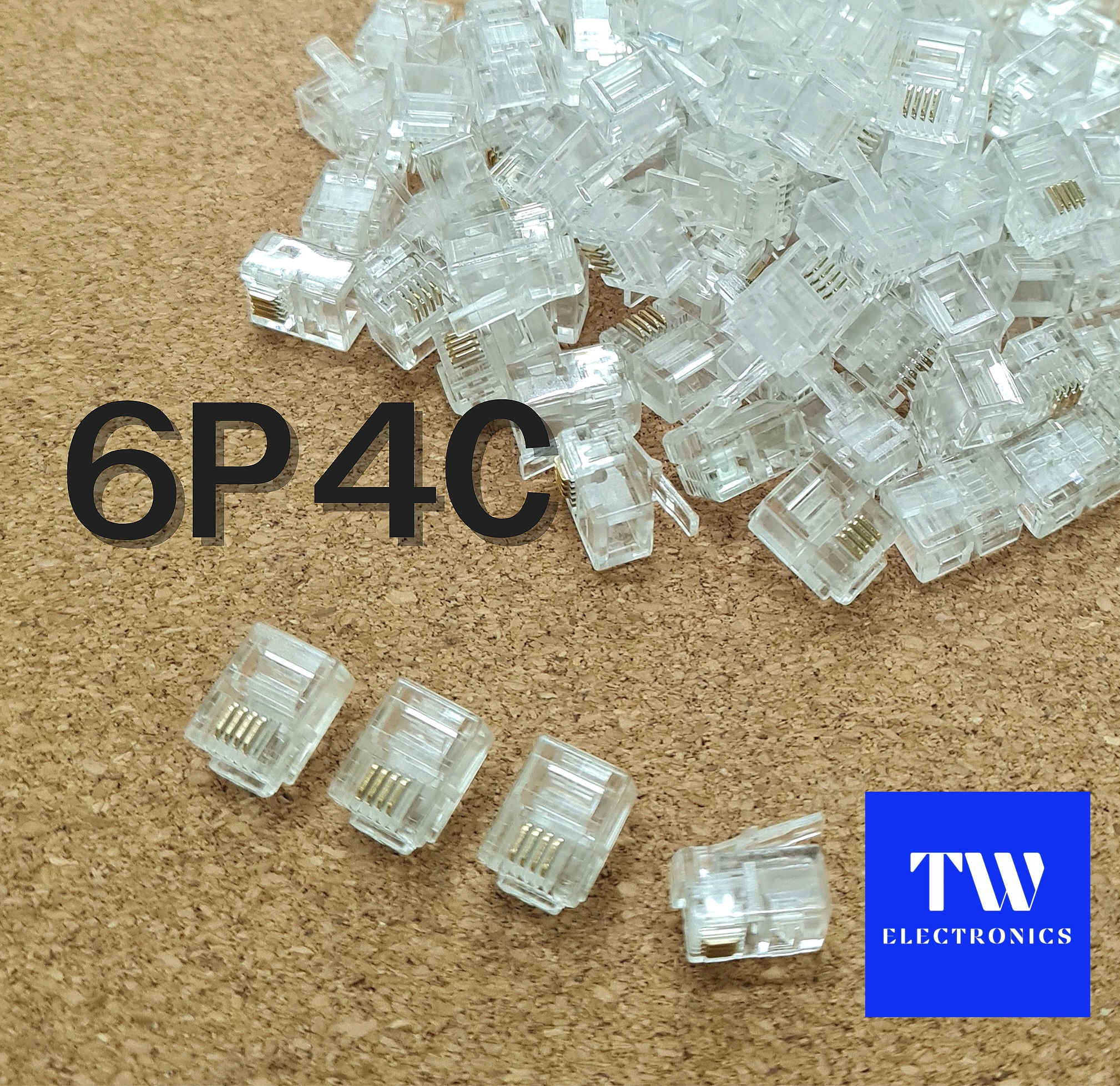 หัวโทรศัพท์ RJ11 (6P4C) / TEP001
