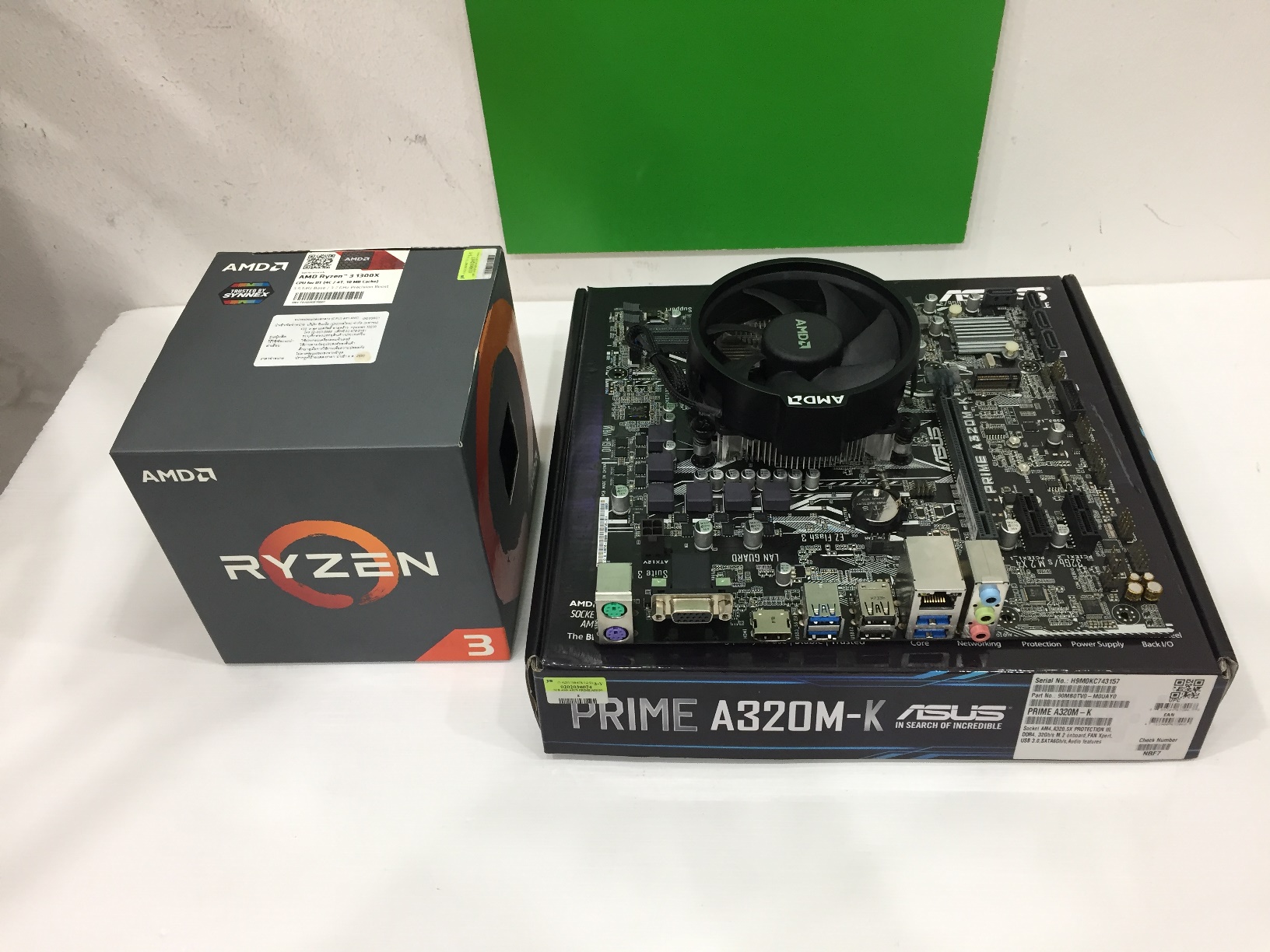 AMD Ryzen 3 1300X + ASUS Prime A320M-K