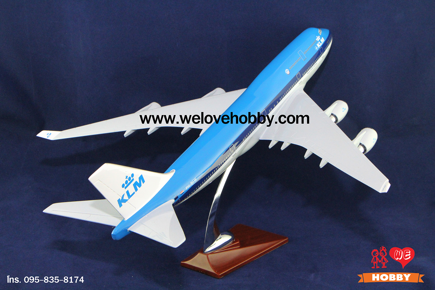 โมเดลเครื่องบิน KLM (Boeing 747-400) เนเธอร์แลนด์ ลำใหญ่