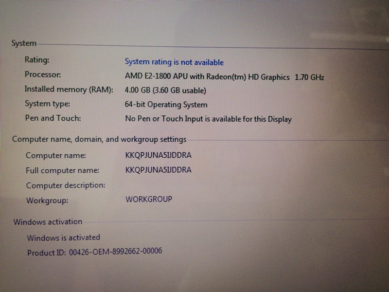 HP Pavilion Slim 14-B105AU