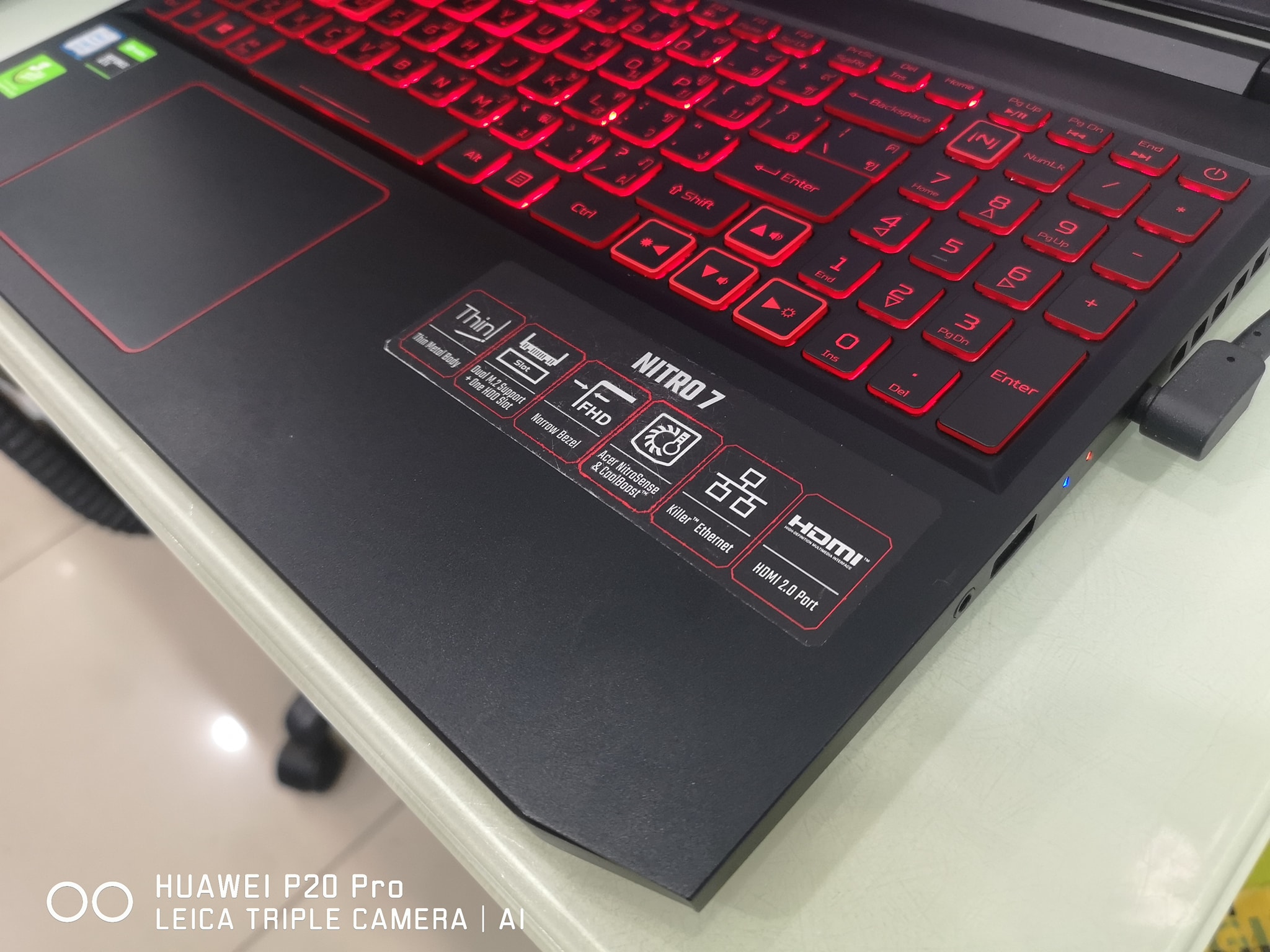 ACER Nitro7 Corei7 Gen9 GTX1660Ti RAM8 M.2512 ประกันยาวๆ 05/2023