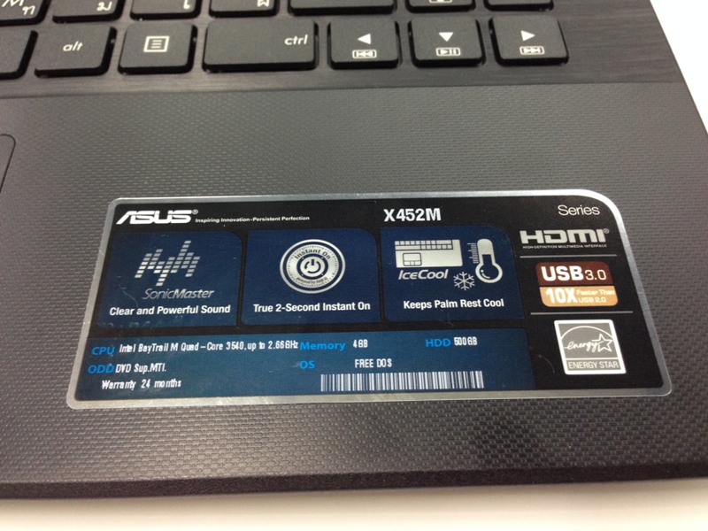 ASUS X452M ใหม่