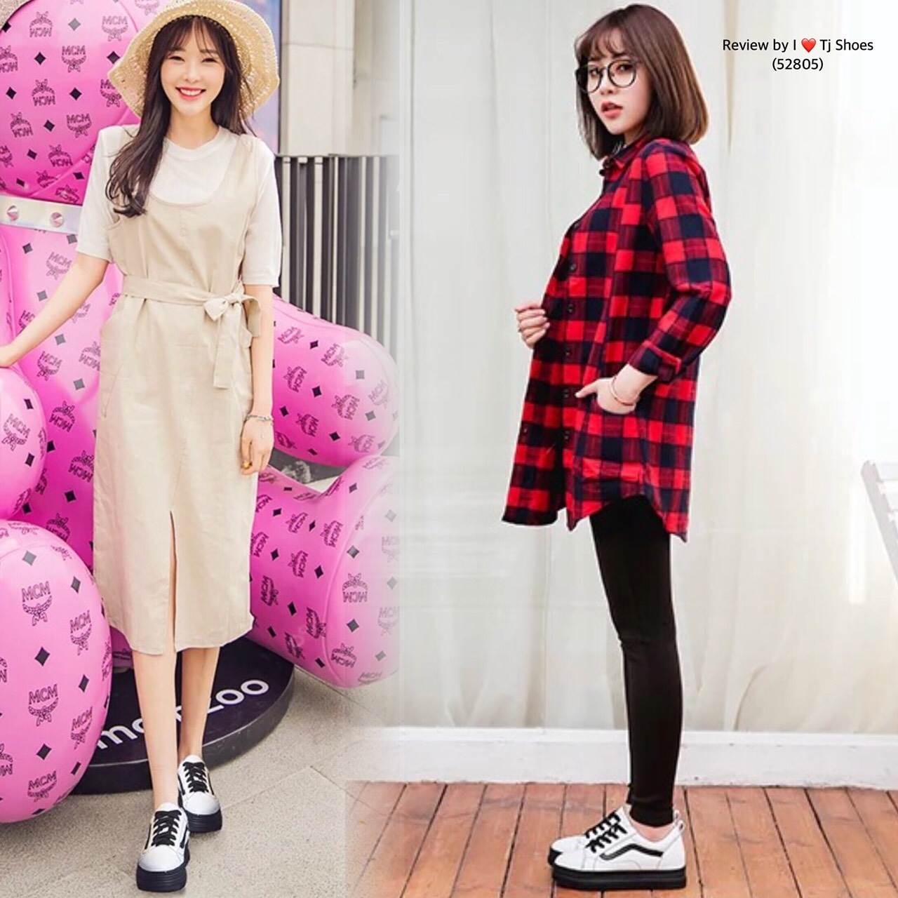 รองเท้าผ้าใบ Style Vans สีทูโทน