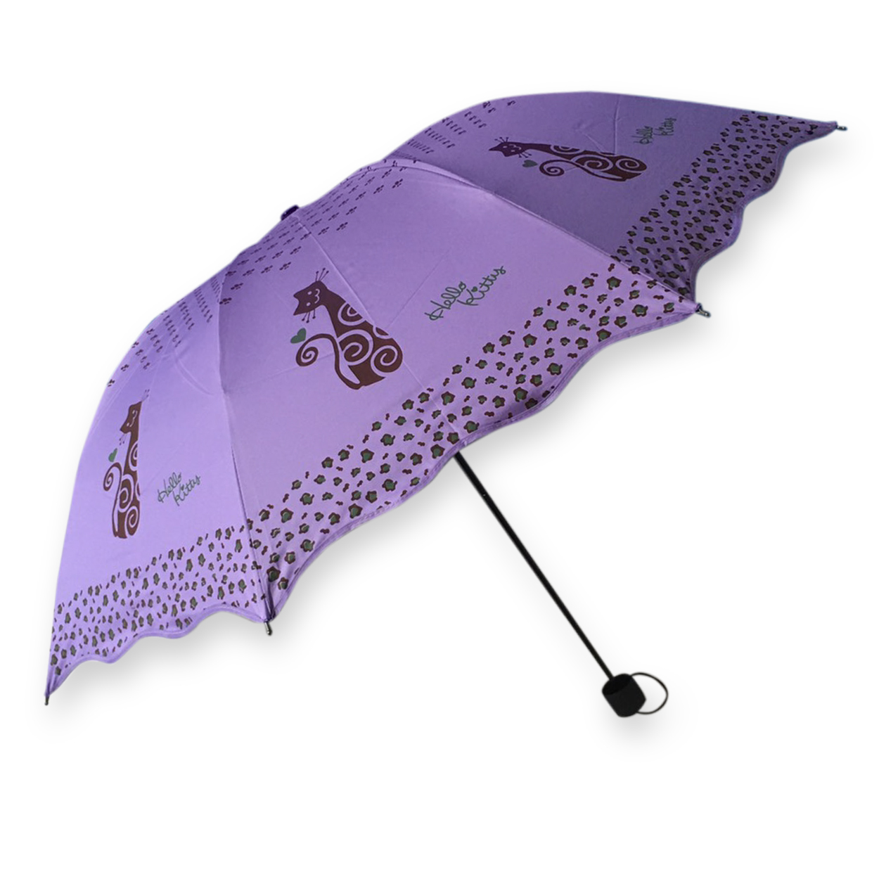 ร่มโค้งแฟชั่นยูวีดำรหัส 8034