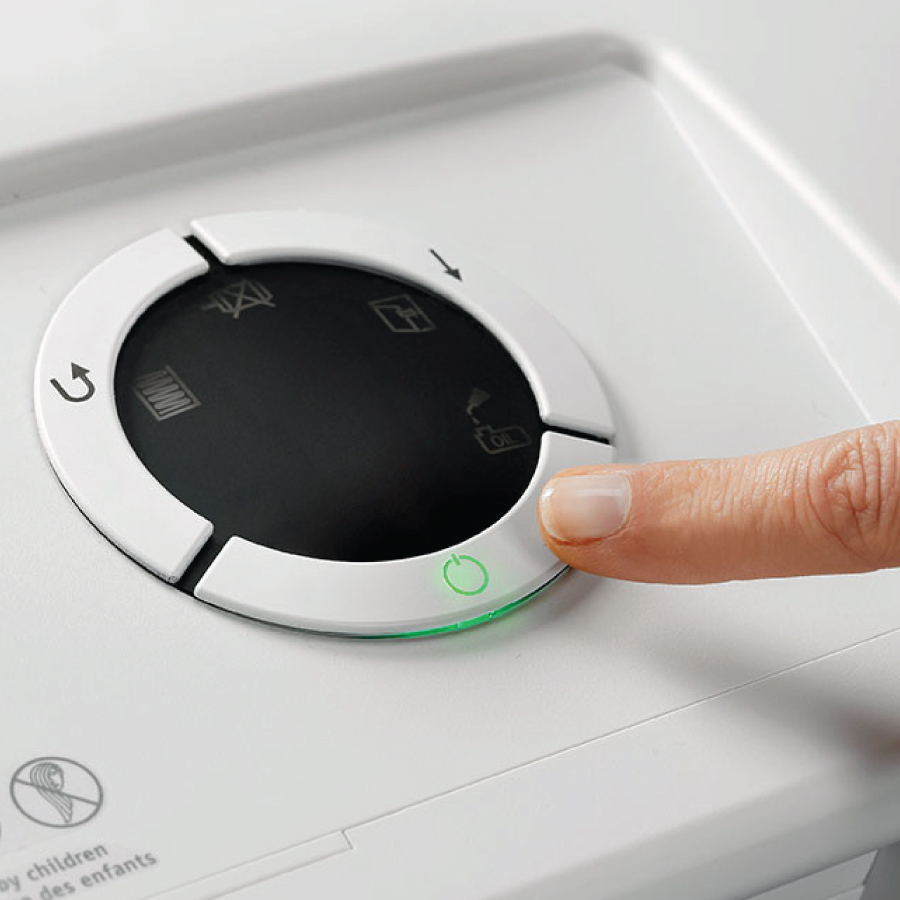 ขายถูก เครื่องทำลายเอกสาร DAHLE รุ่น 50214 ตัดครั้งละ 9 แผ่น/ครั้ง ( A4/70) Cross Cut โดยไม่ต้องเติมน้ำมัน