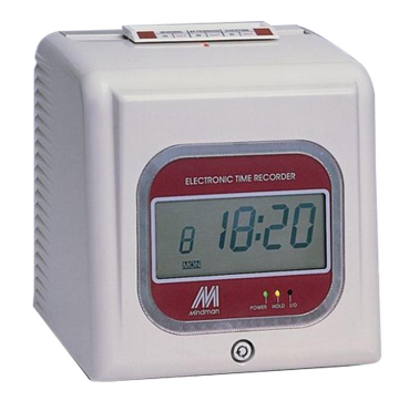 ขายถูก เครื่องตอกบัตร Mine Man รุ่น M-660 ดิจิตอล (แถมฟรีบัตรตอก 100 ใบ แผงเสียบบัตร 50 ช่อง 1 แผง)