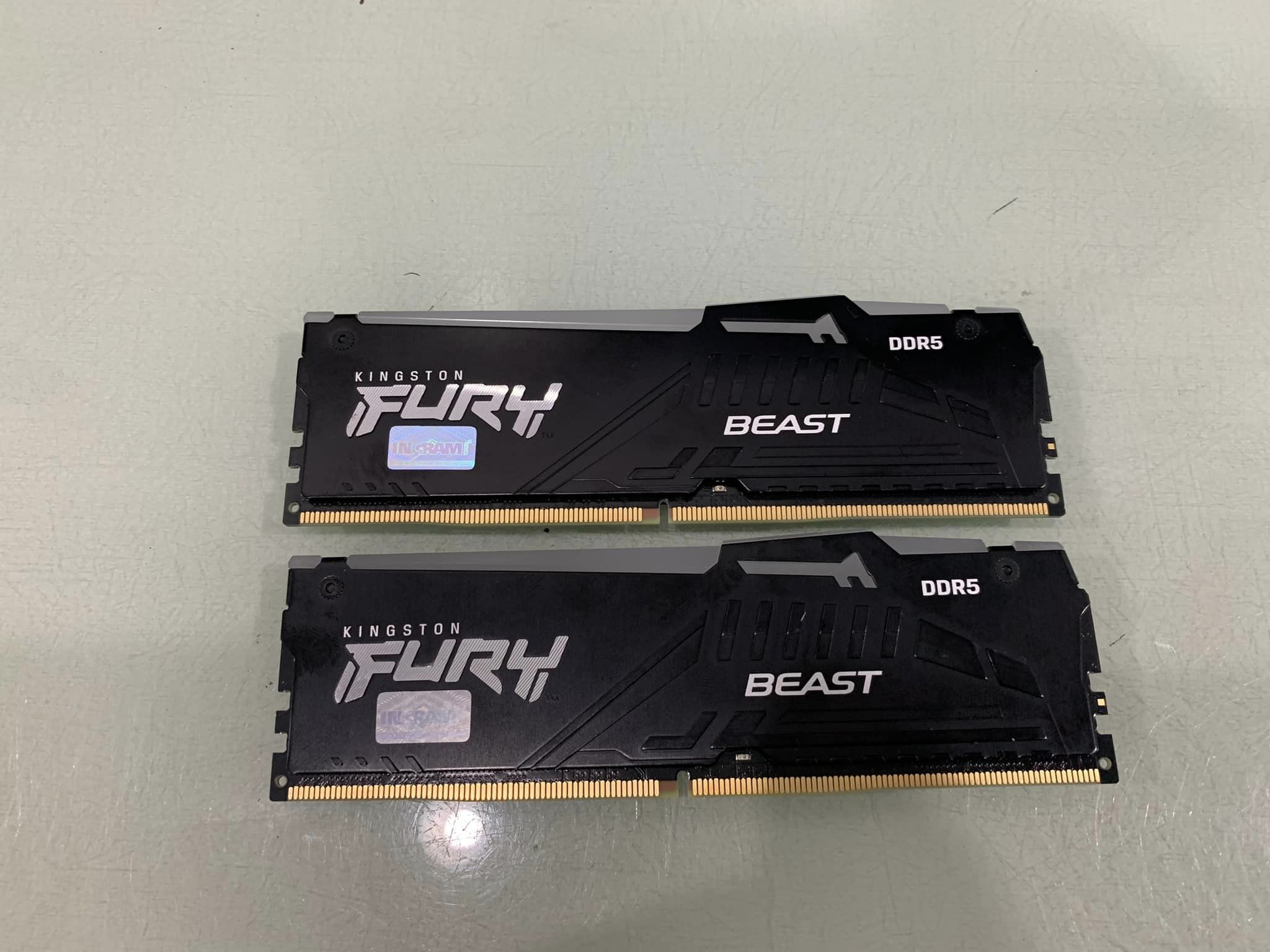 16GB (8GBx2) DDR5 5200MHz RAM KINGSTON FURY BEAST DDR5 RGB (BLACK) (KF552C40BBAK2-16)