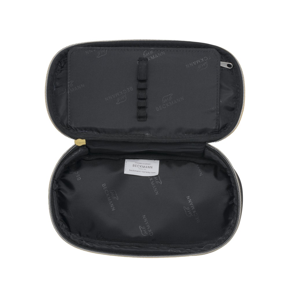 Oval pencil case, Black Gold