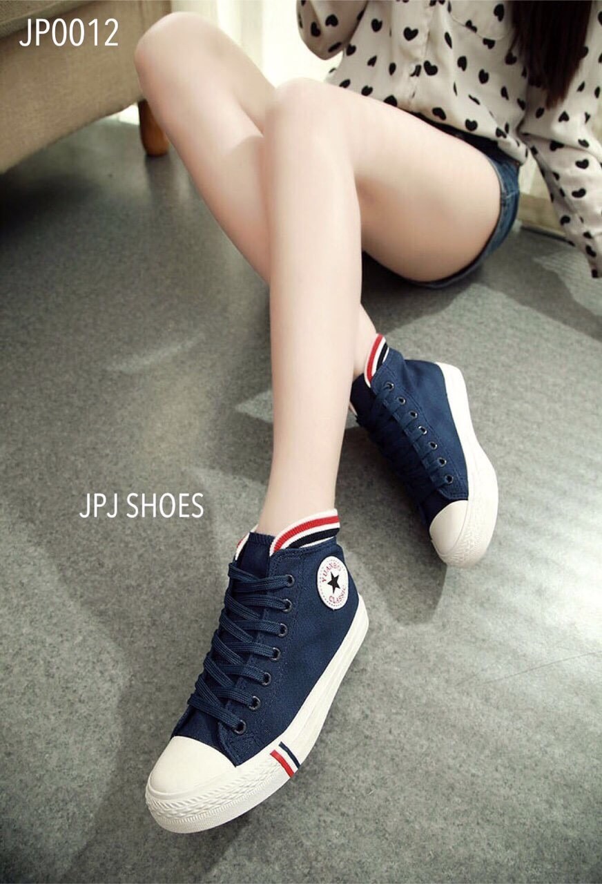พร้อมส่ง : รองเท้า Converse Style (สีเทา)