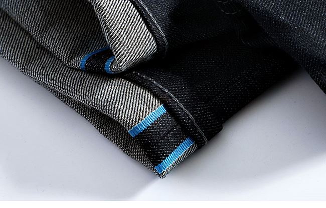 001049 กางเกงยีนส์ XOFO Selvage Denim สไตล์วินเทจ Version Jeans Small Straight ผ้าริมน้ำเงิน Size 28-36